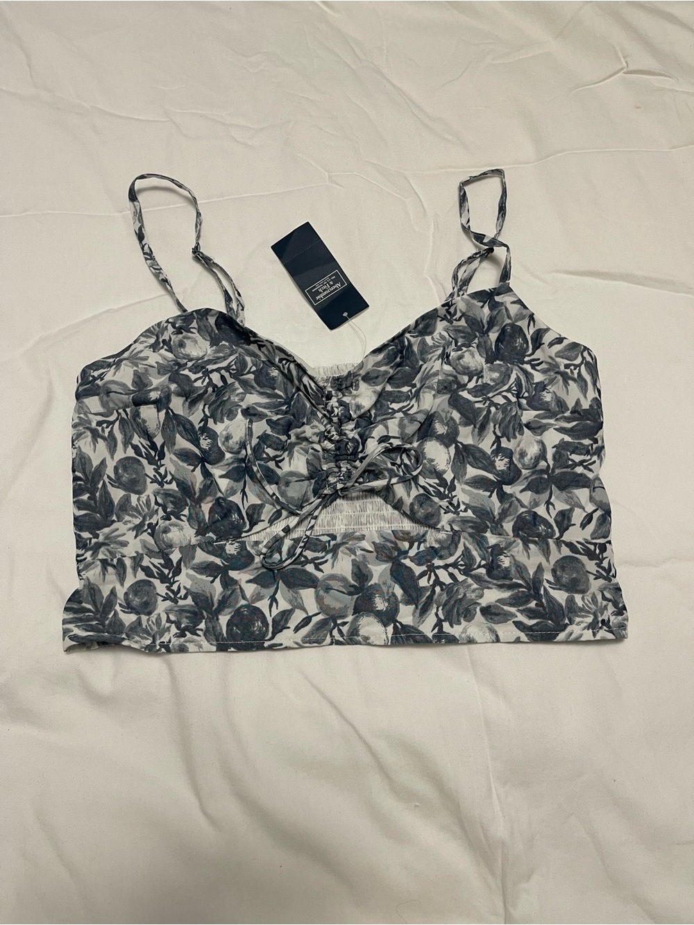A&F Cut Out Cropped Tank